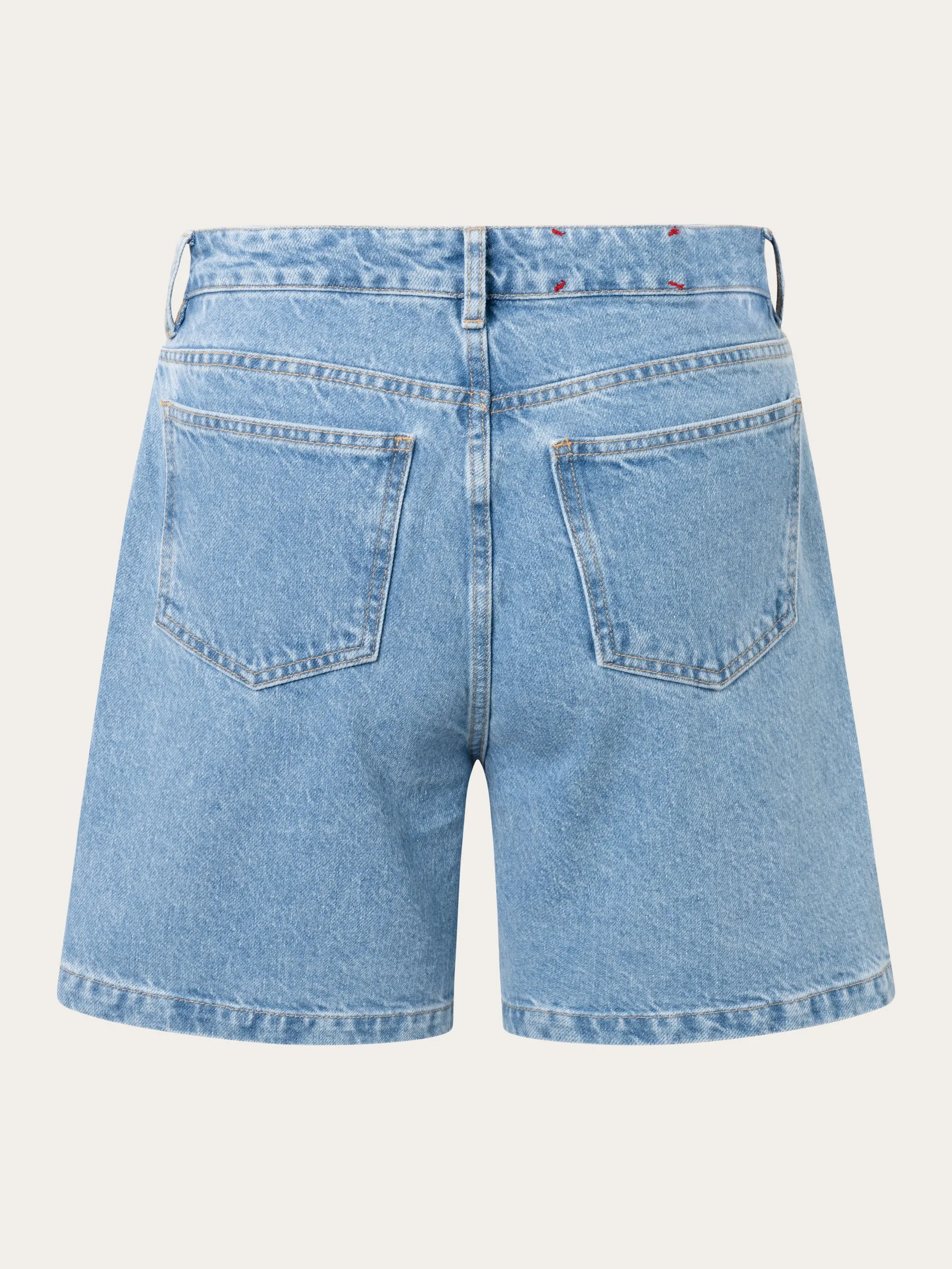 REBORN™ mid-rise shorts - Bleached Stonewash