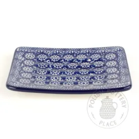 Rectangular Soap Dish - Blue Lace