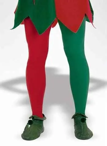 Red and Green Christmas Tights