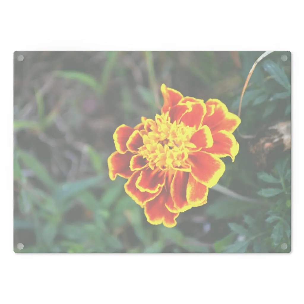 Red and Yellow Flower Cutting Board