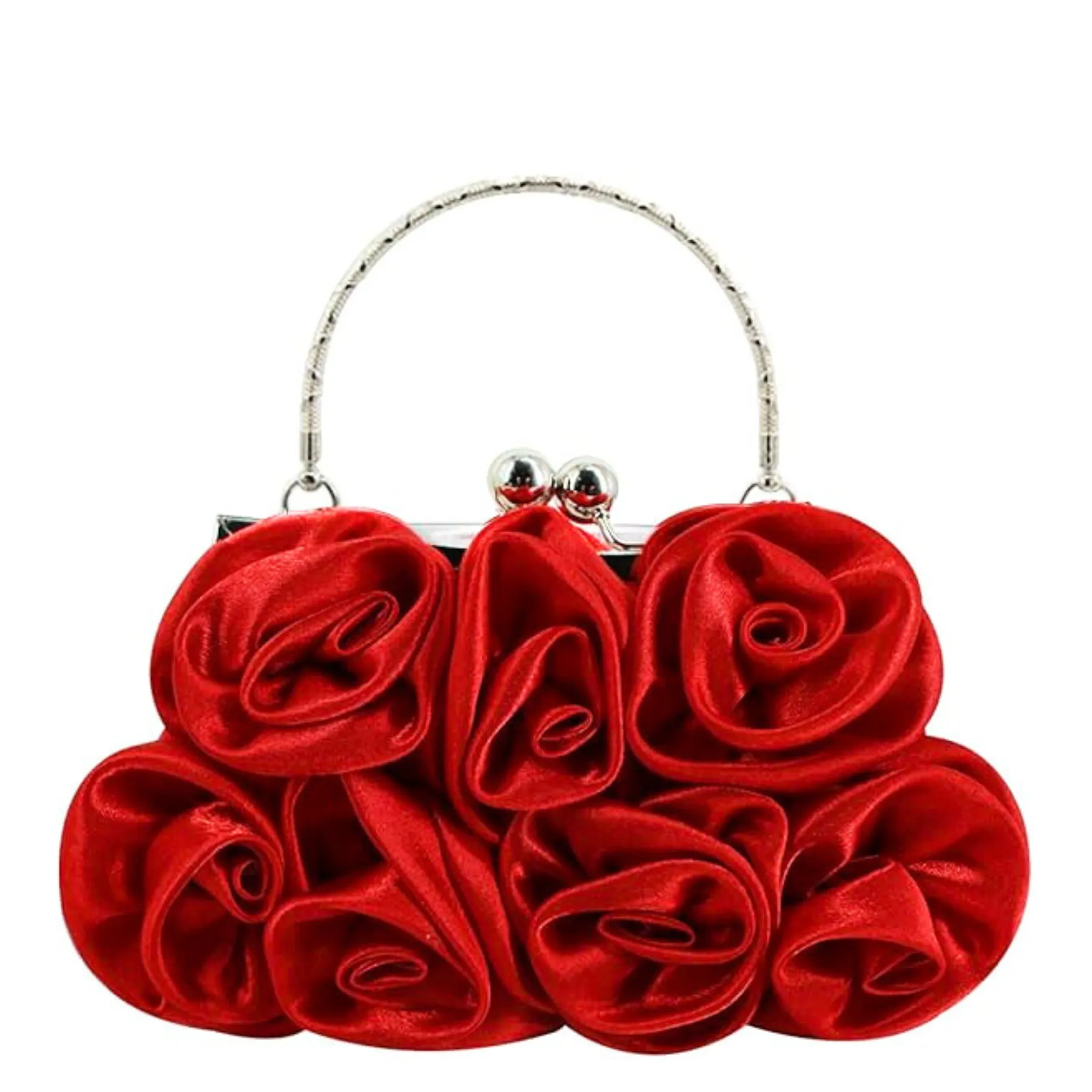 Red Flower Clutch