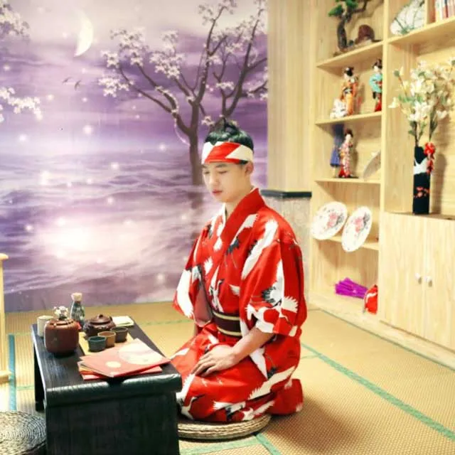 Red Kimono Robe