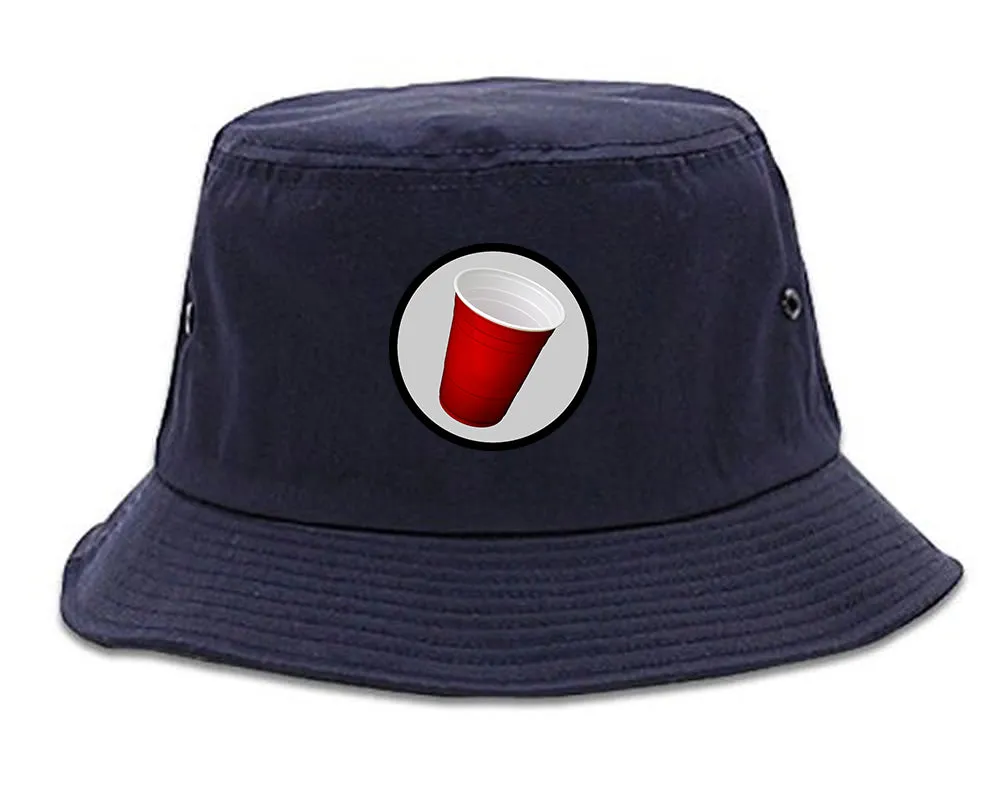 Red Party Cup Chest Mens Bucket Hat