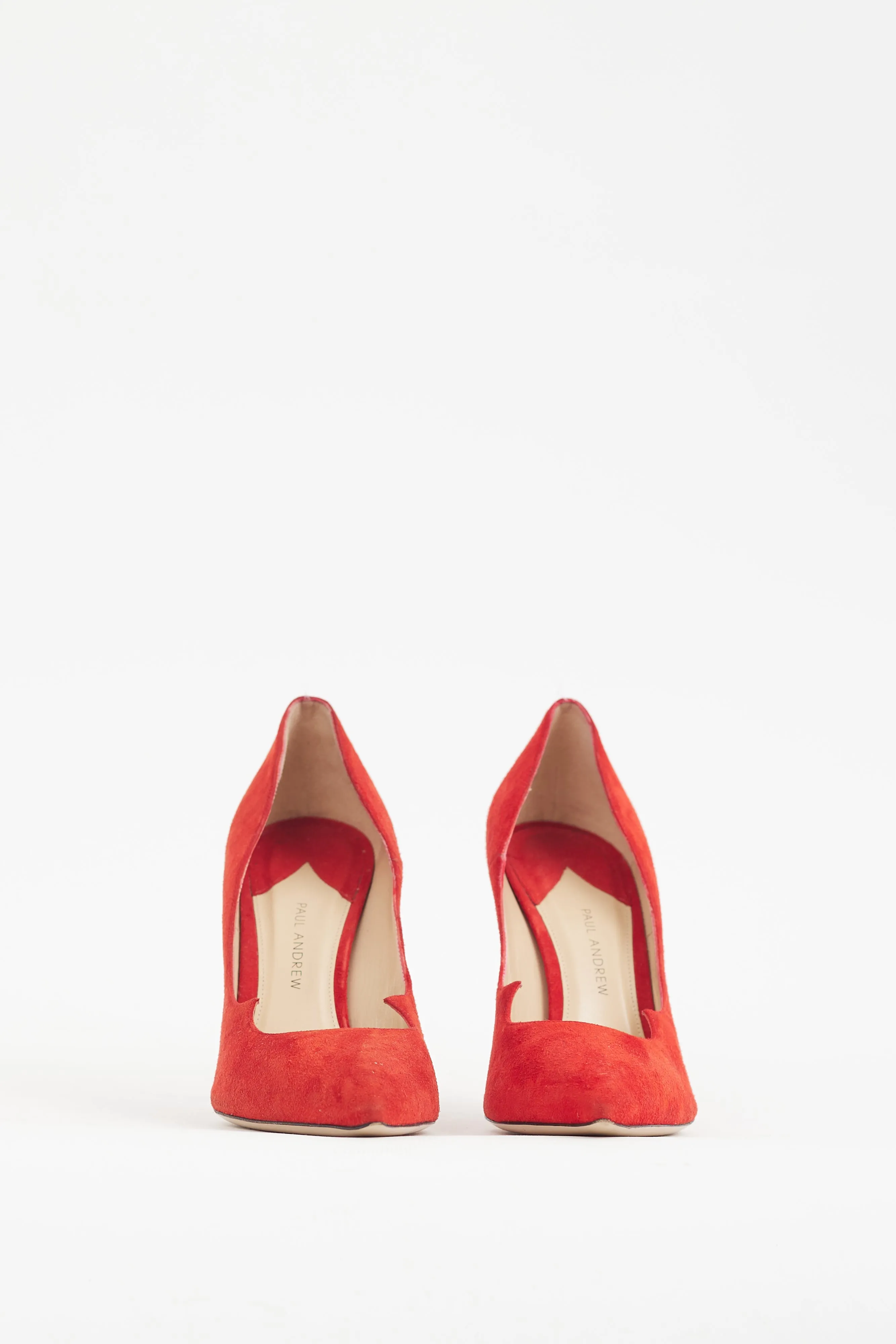 Red Suede Kimura Pump