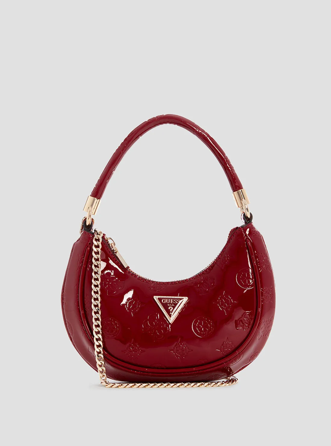 Red Zalina Small Hobo Bag