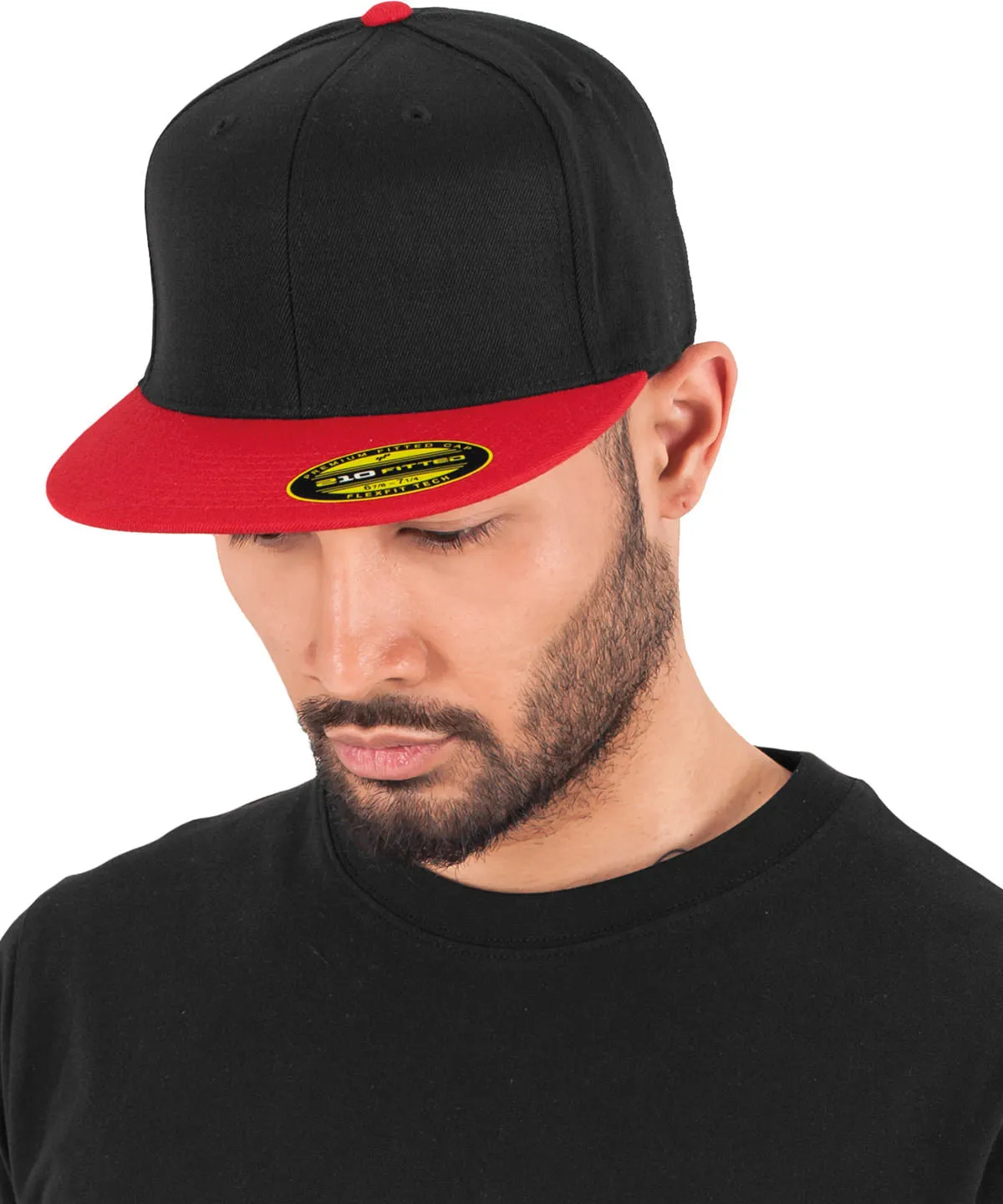 Red/Black - Premium 210 fitted 2-tone (6210T)