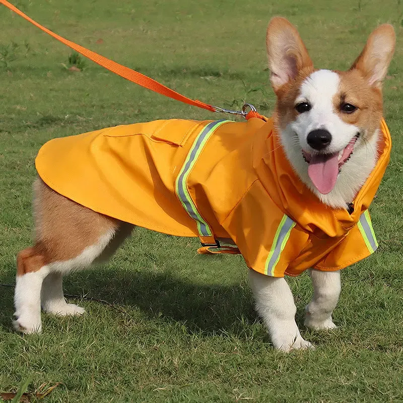 Reflective Dog Raincoat Type A - Dog & Cat Apparel