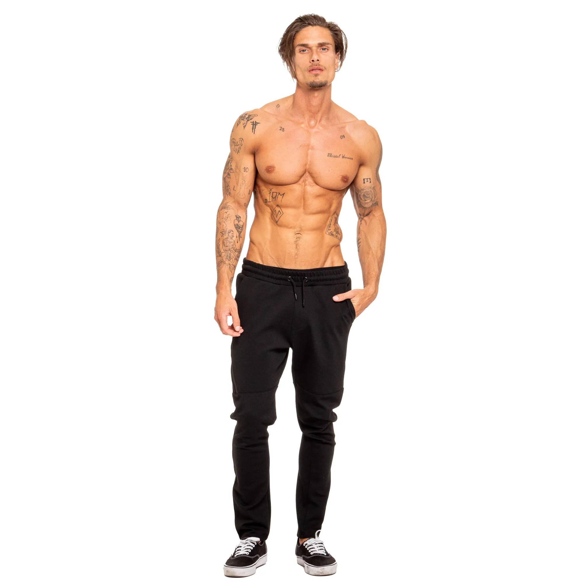 Relaxed Fit Sweatpants - Black