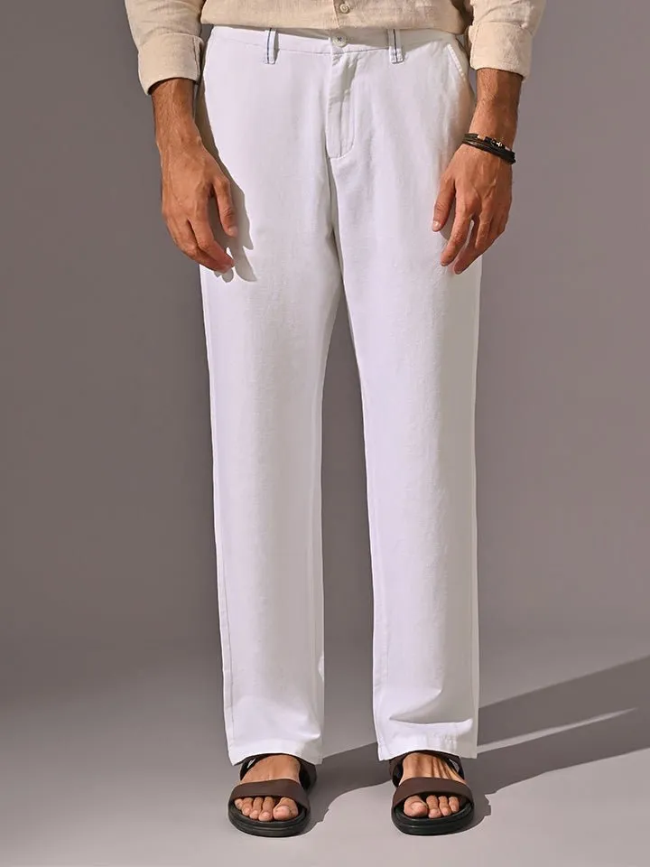 Relaxed Linen Pants - Coast