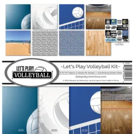 Reminisce Collection Kit 12"X12" Let's Play Volleyball*