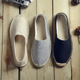 Retro Fit Linen Loafers