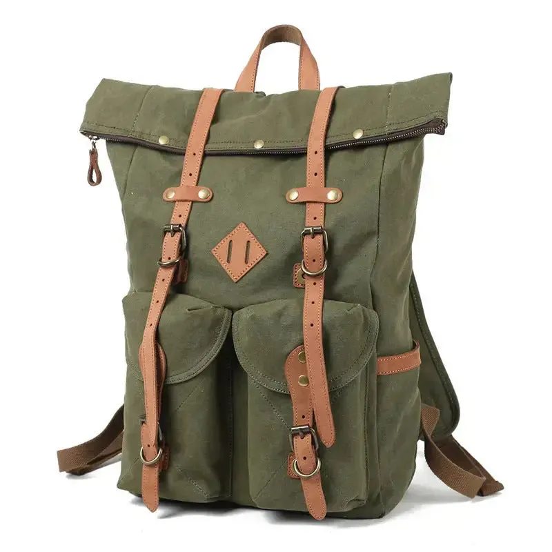 Retro Waterproof Canvas Backpack