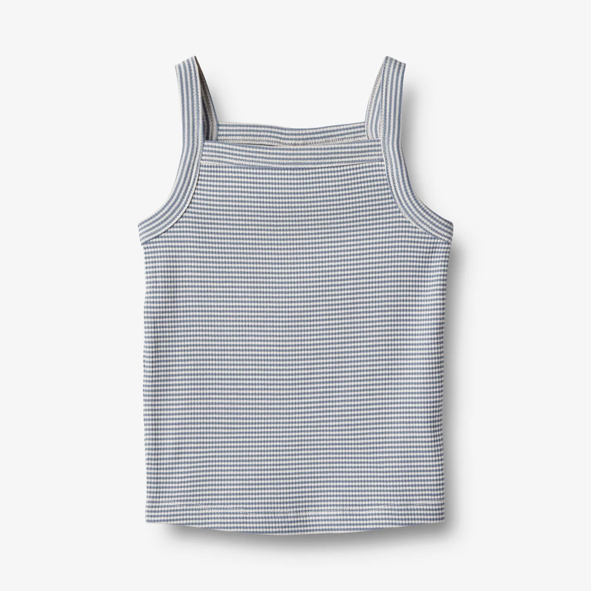 Rib Top Shelly - blue stripe