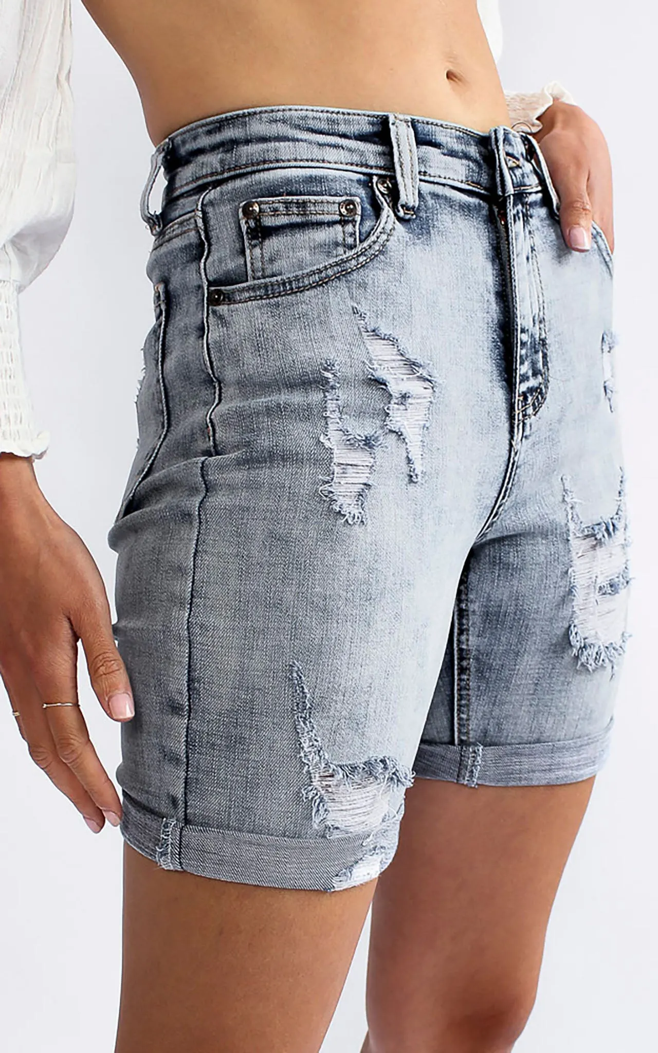 Richmond Denim Shorts - Vintage Blue