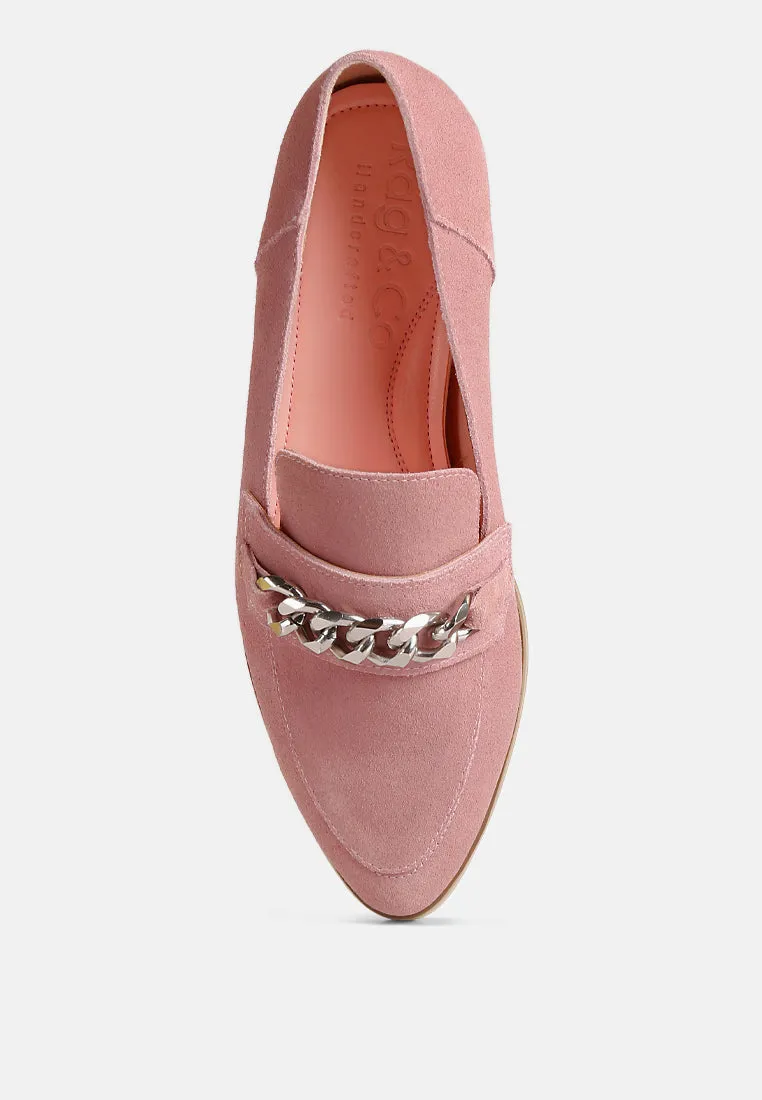 Ricka Chain Embellished Loafers