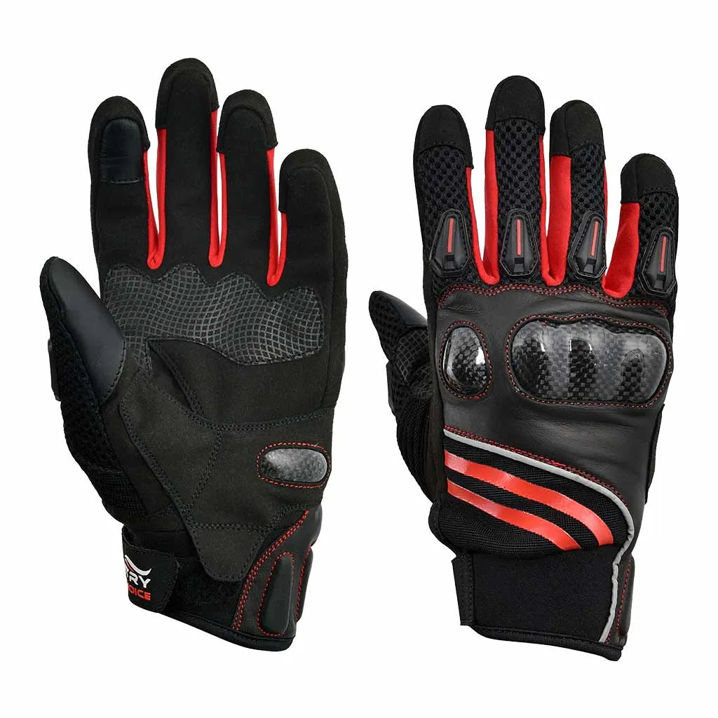 RIDERACT® Summer Motorbike Gloves REDO Moto Gloves