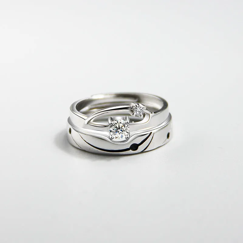 Rings that Fits Together Couple Gift Set