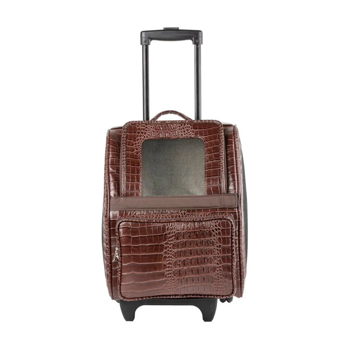 Rio Carrier Bag on Wheels - Brown Croco