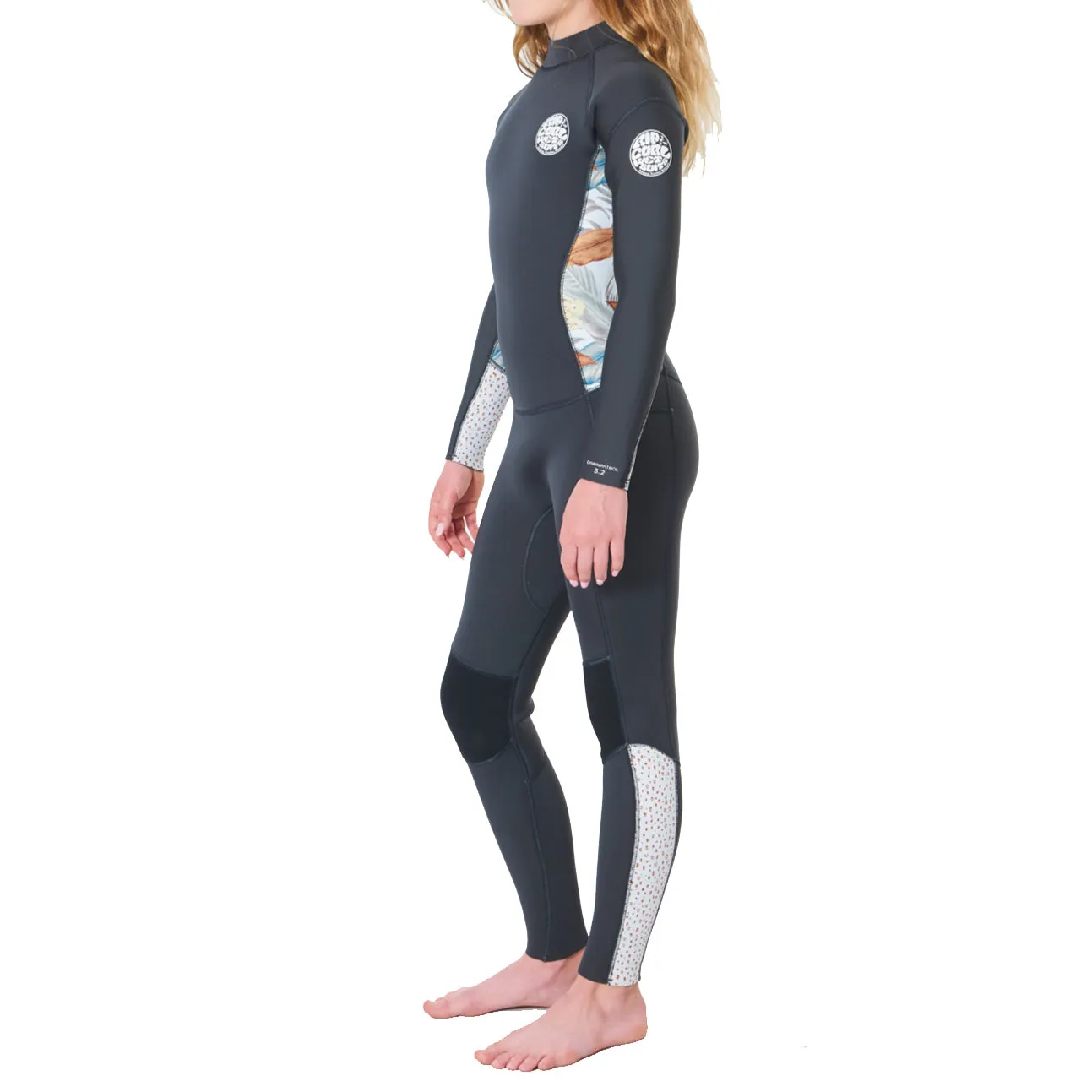 Rip Curl Youth Girls 4/3 Dawn Patrol Back Zip Wetsuit