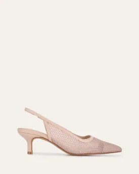 RIVA MID HEELS PINK MESH