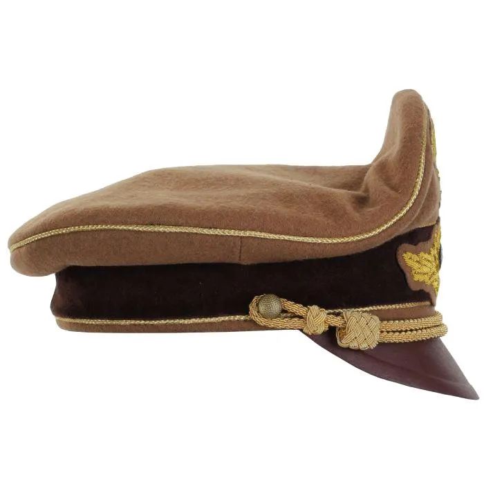 RMBO Reichkommissar Diplomat Visor – Gold Piping with Gold Bullion Cockade, Wreath & Cap Eagle