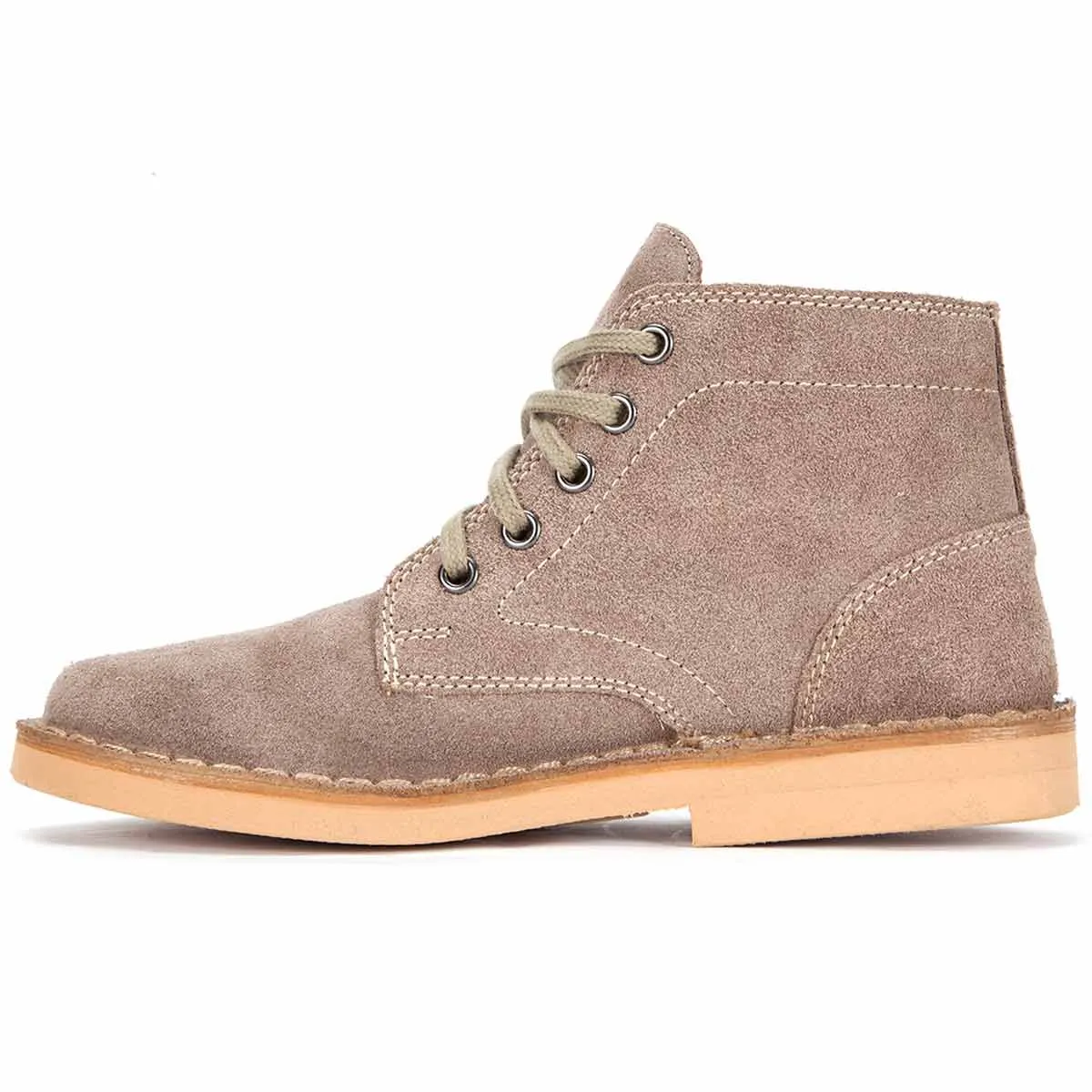 Roamers Suede Desert Boots Taupe