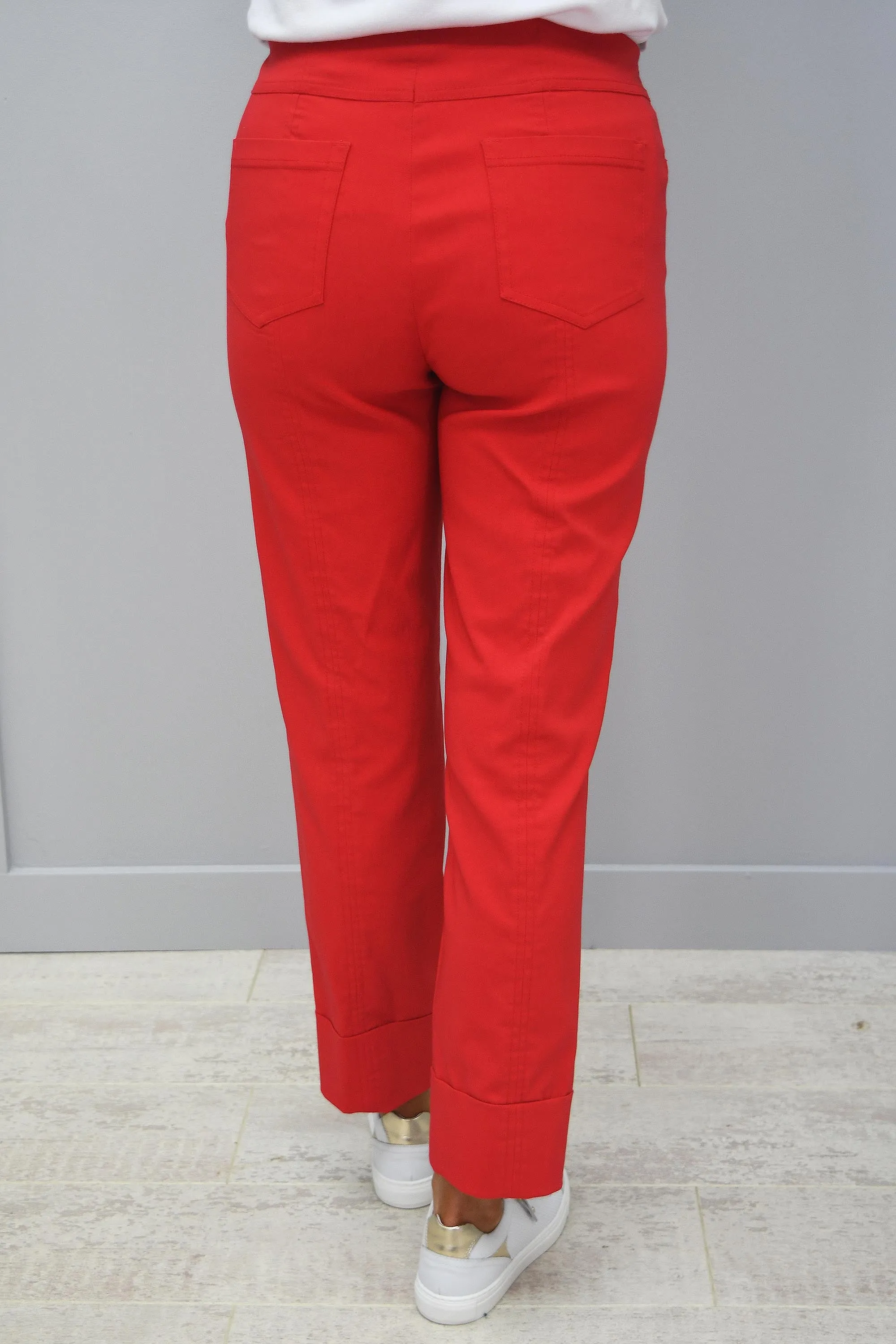 Robell Bella Red 40 7/8 Trousers - 51568 5499