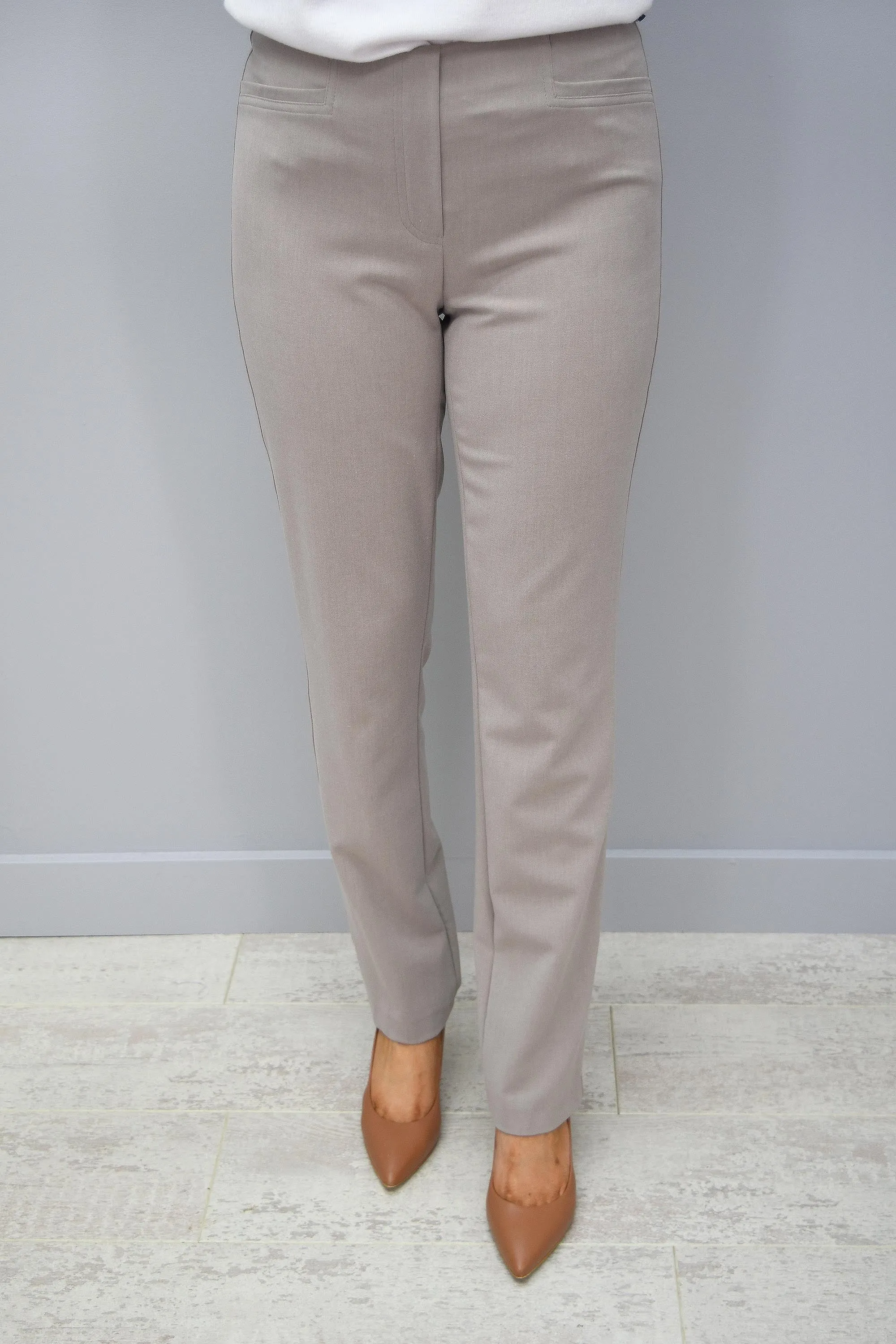 Robell Jacklyn Trousers Winter Beige 166 - 51408 5689 166