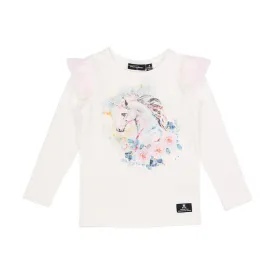 Rock Your Kid Floral Unicorn T-Shirt