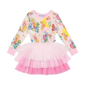 Rock Your Kid Friendship And Rainbows LS Circus Dress