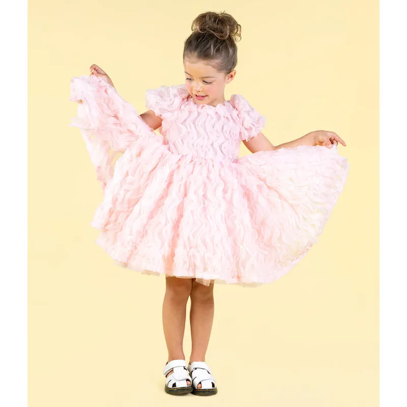 Rock Your Kid Pink Puffle Tulle Party Dress