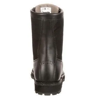 Rocky Men's Lace to Toe 8" Waterproof Duty Boot - Black  - FQ0002080