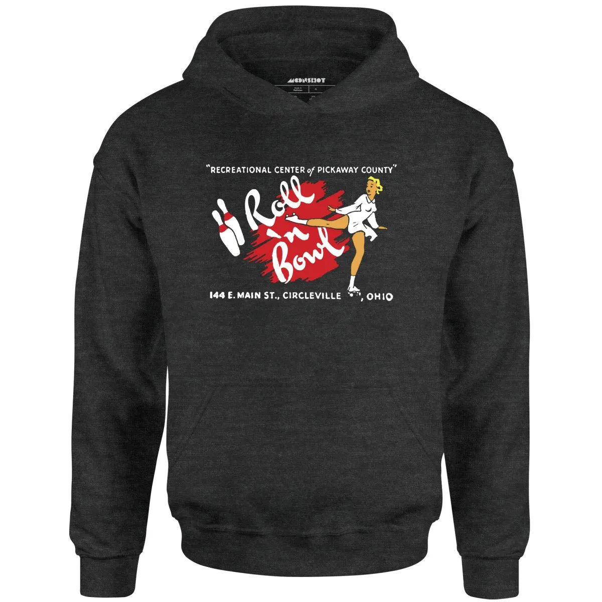 Roll 'n Bowl - Circleville, OH - Vintage Bowling Alley - Unisex Hoodie