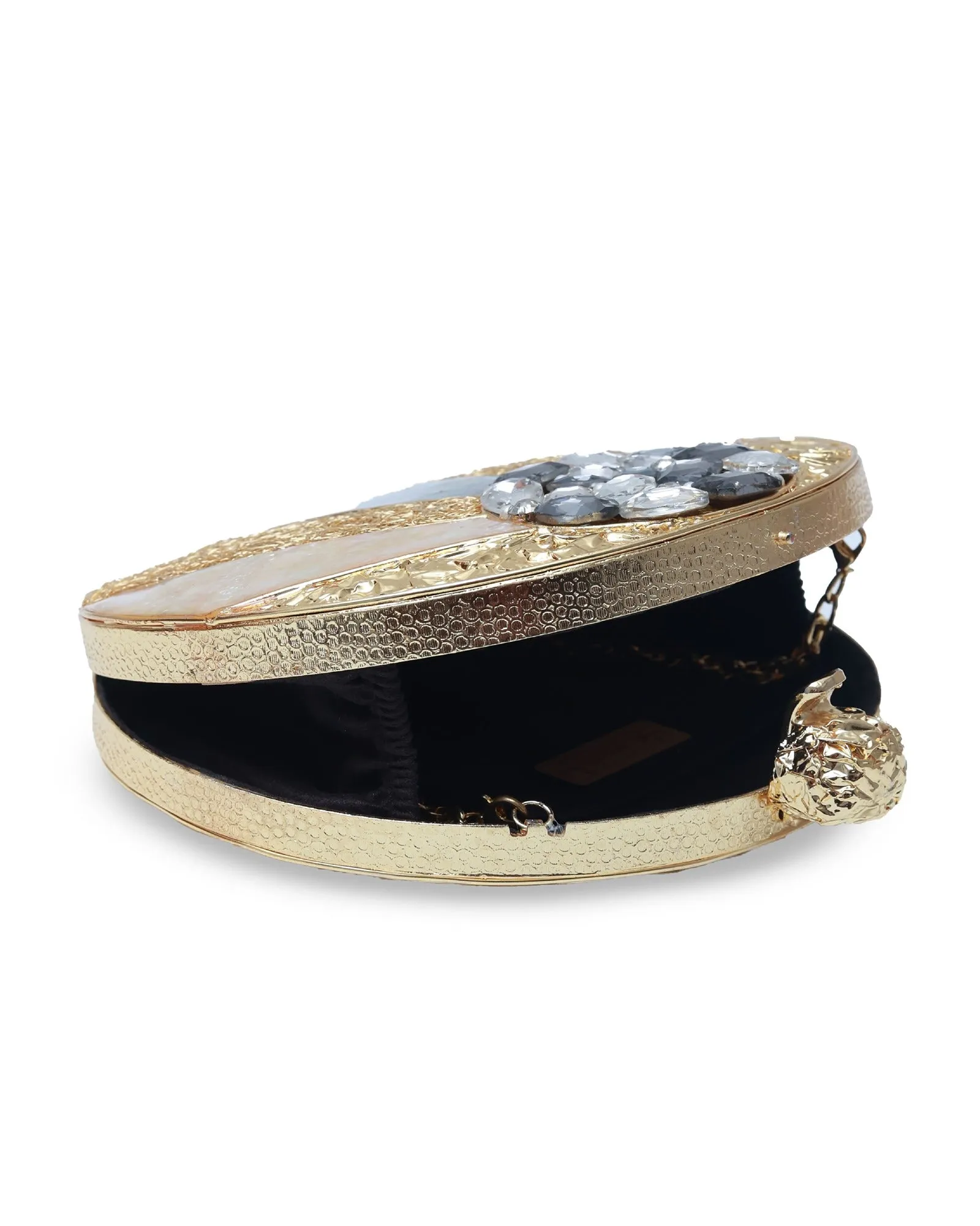 Roma Round Embellished Clutch