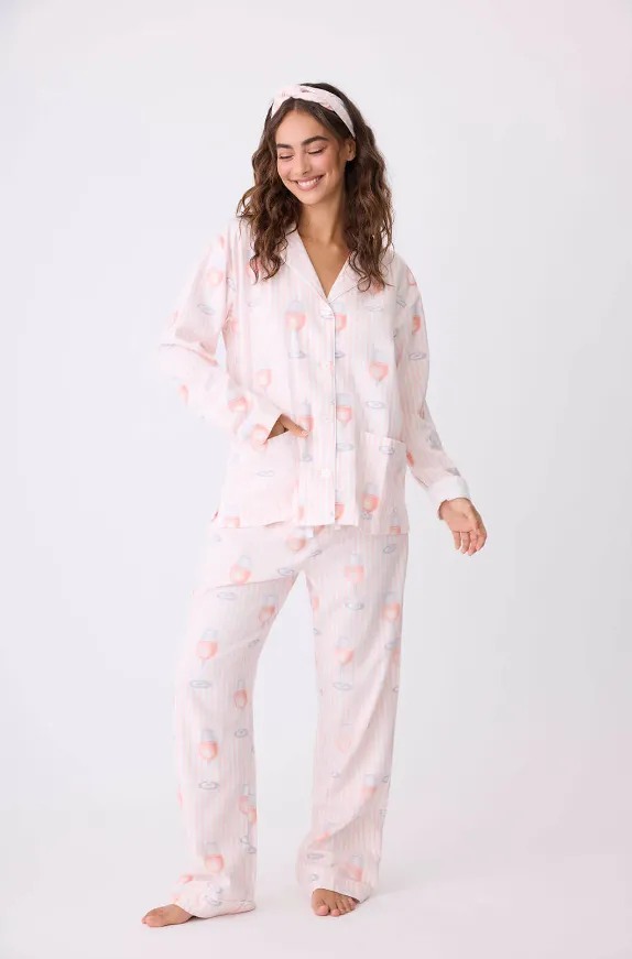 Rose All Day Flannel PJ Set