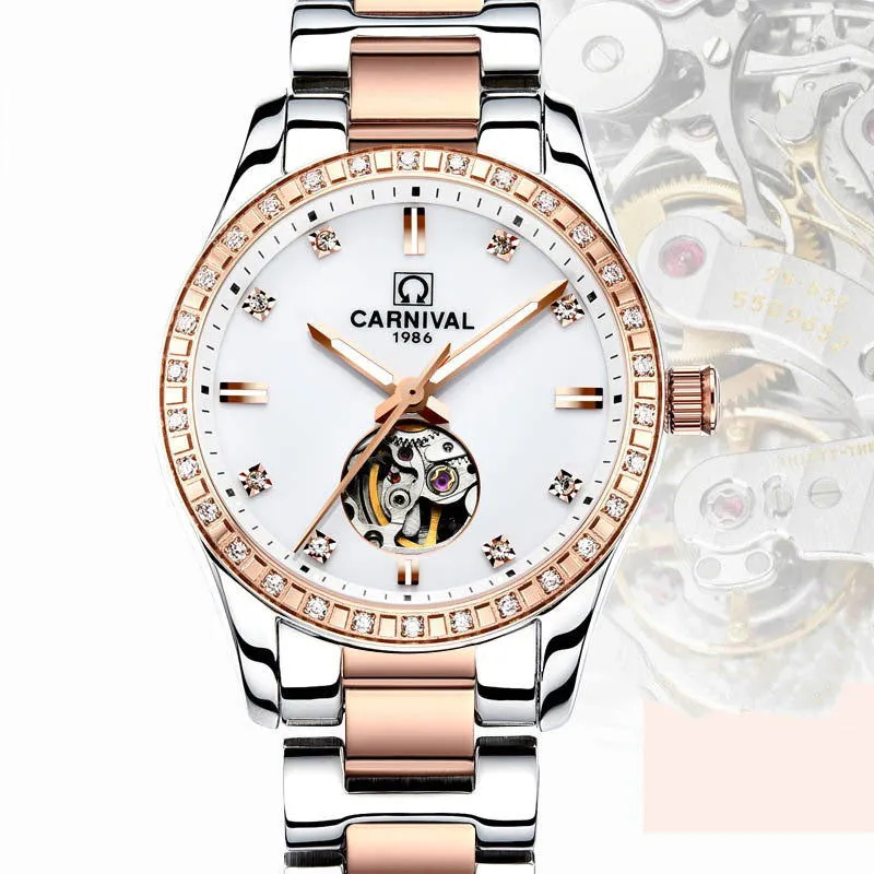 Rose Gold Automatic Diamond Watch