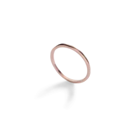 Rose Gold Croí álainn J-stack ring