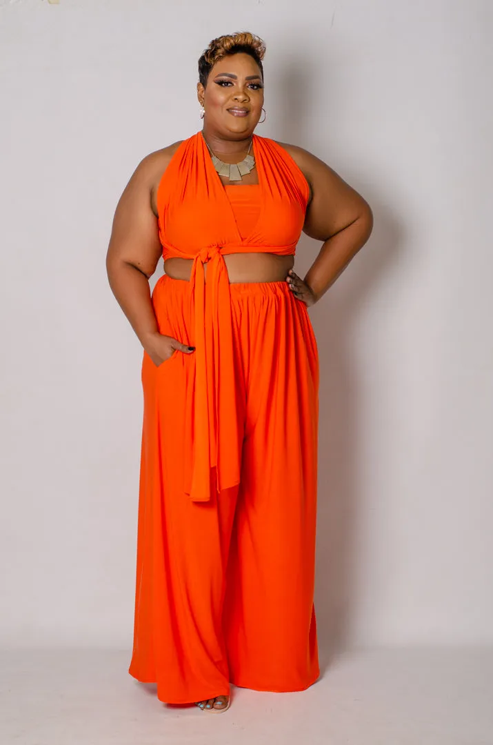 Roundabout Convertible 2 Piece Set - Orange