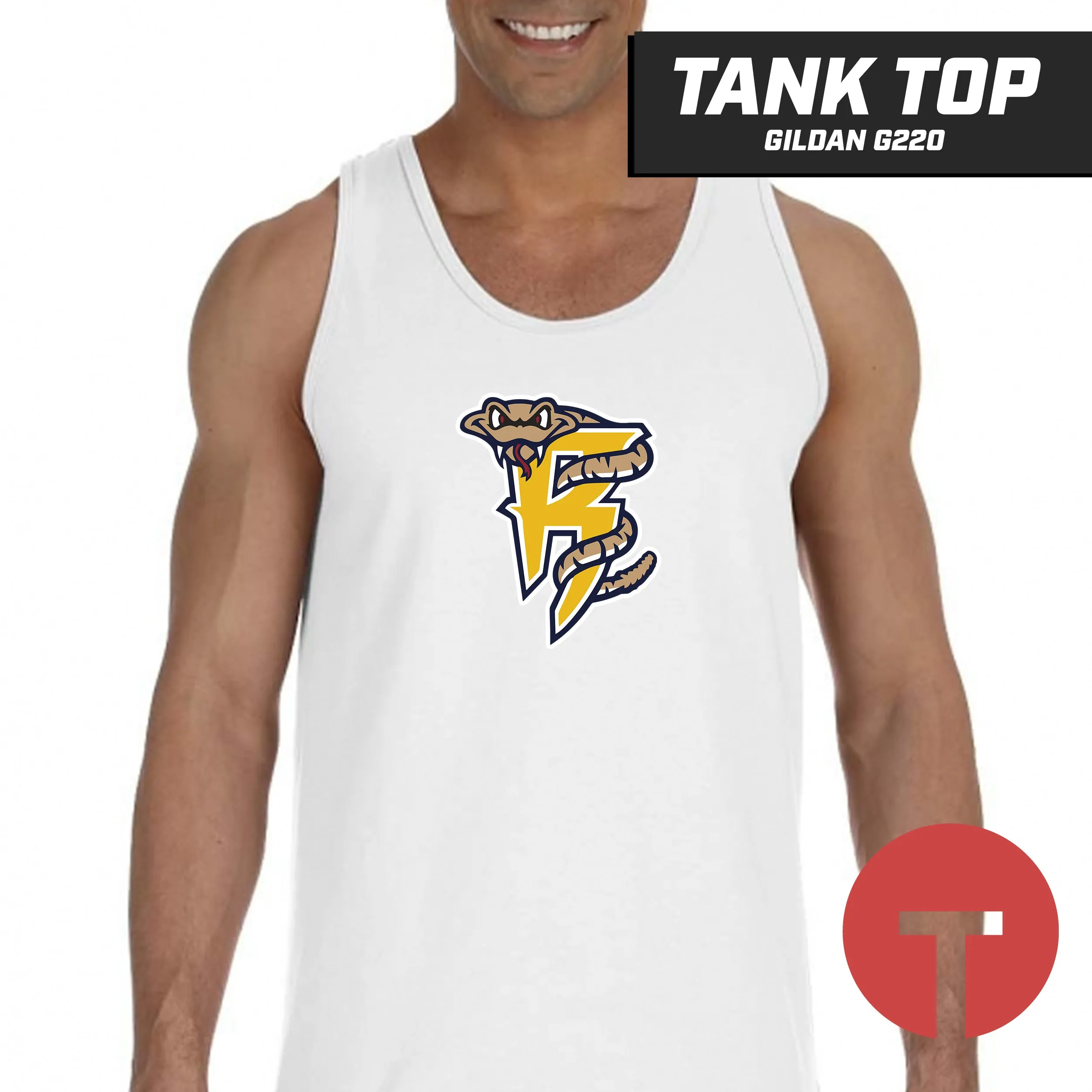 Rounding Third Rattlers - Tank Top Gildan G220