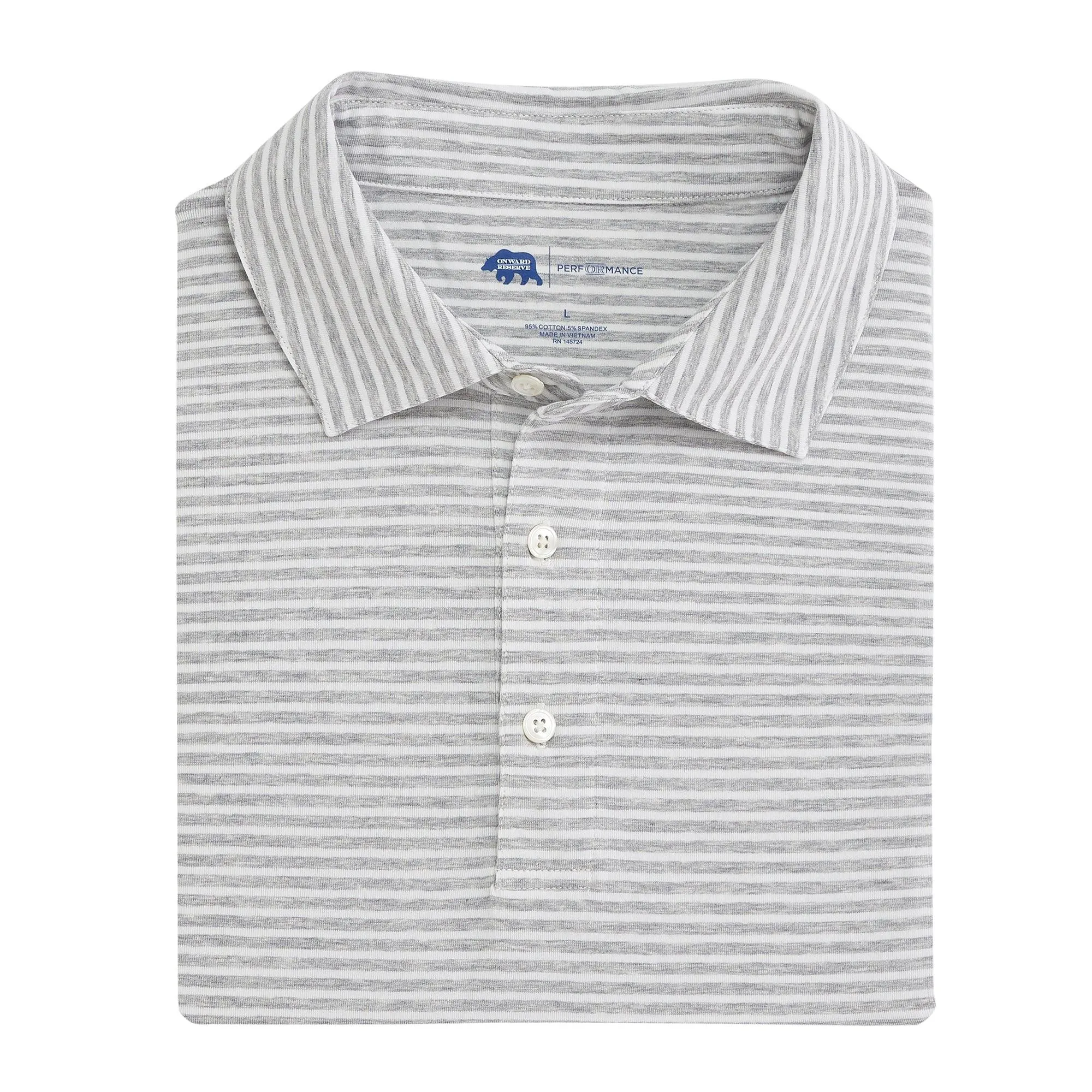 Row Stripe Icon Polo