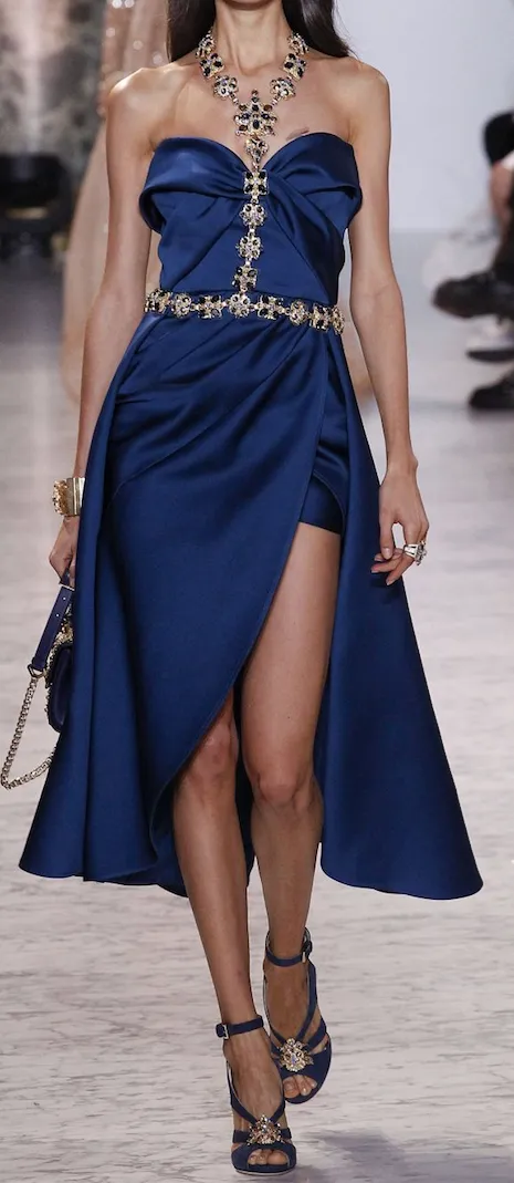 Royal Blue Silk Satin