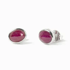 Ruby Stud Earrings