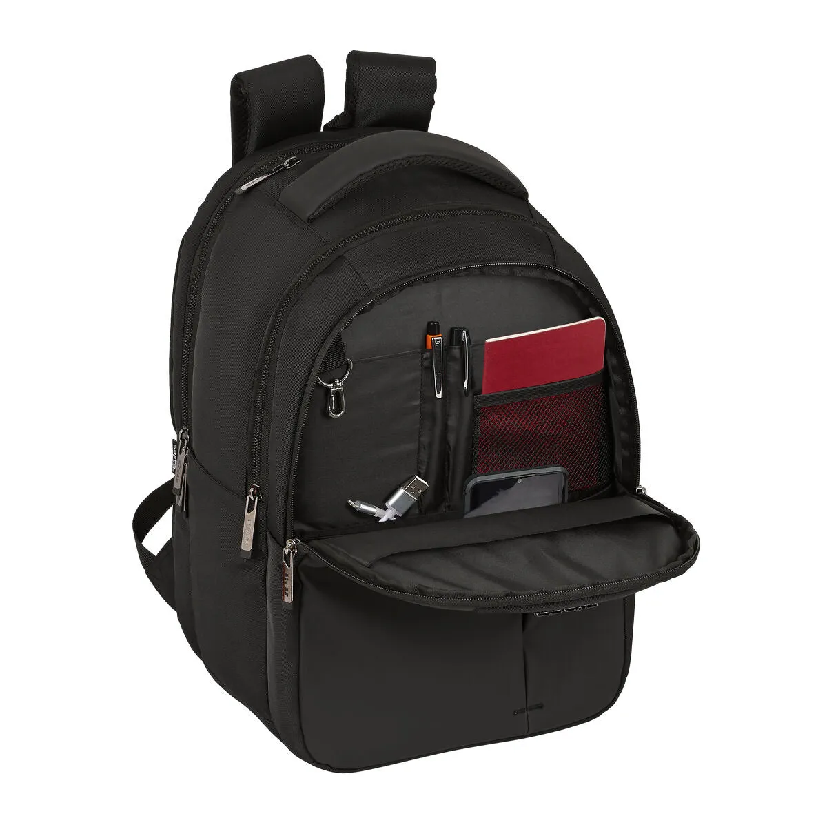 Rucksack for Laptop and Tablet with USB Output Safta Business Black (31 x 45 x 23 cm)