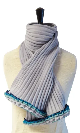 Ruffle Scarf - Silver/Icey