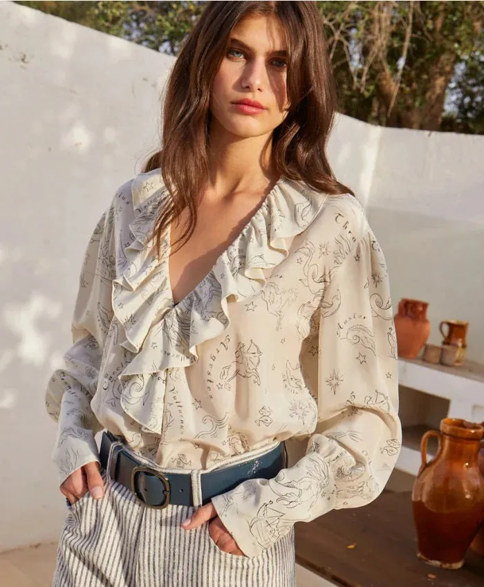 RUFFLED BLOUSE