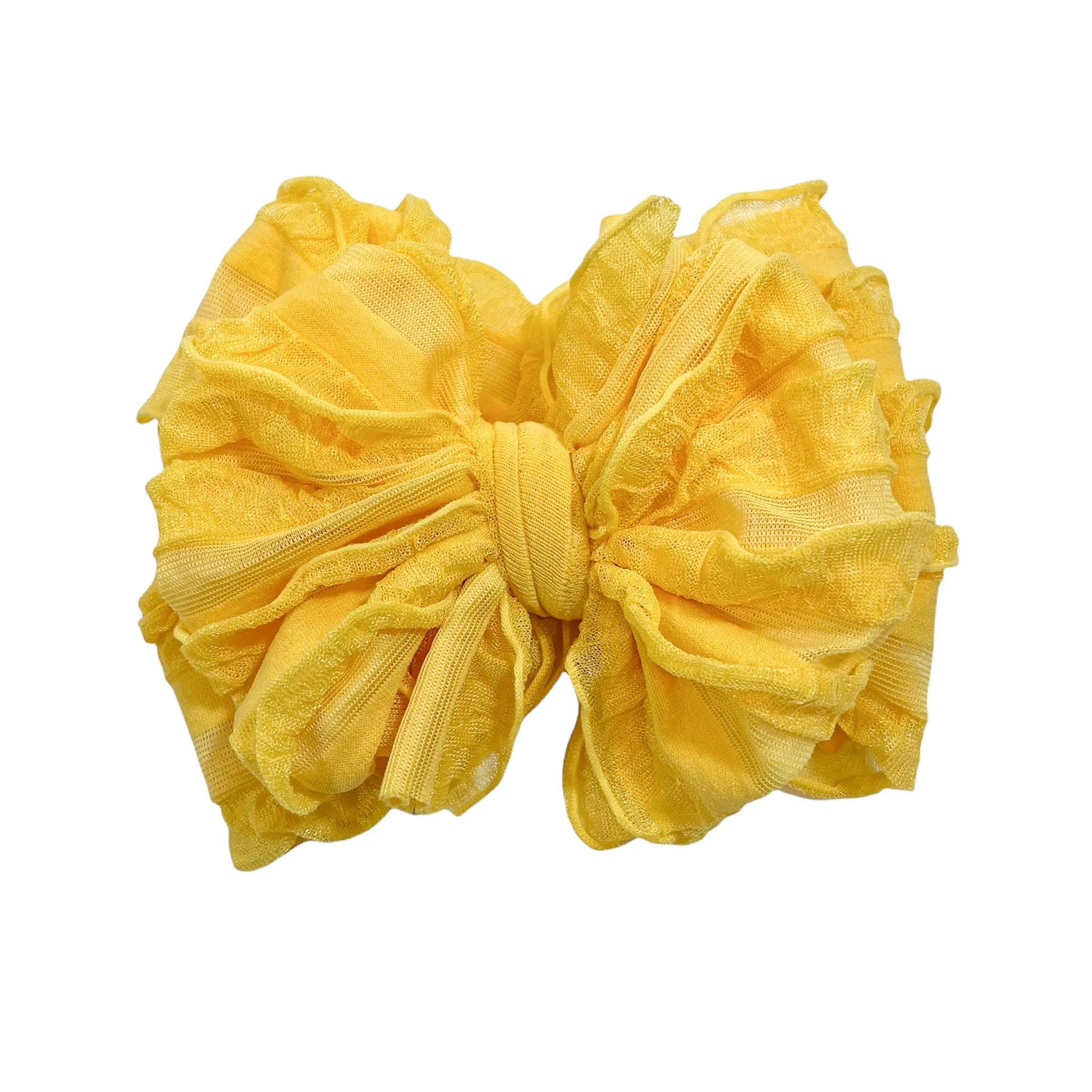 Ruffled Headband- Sunflower