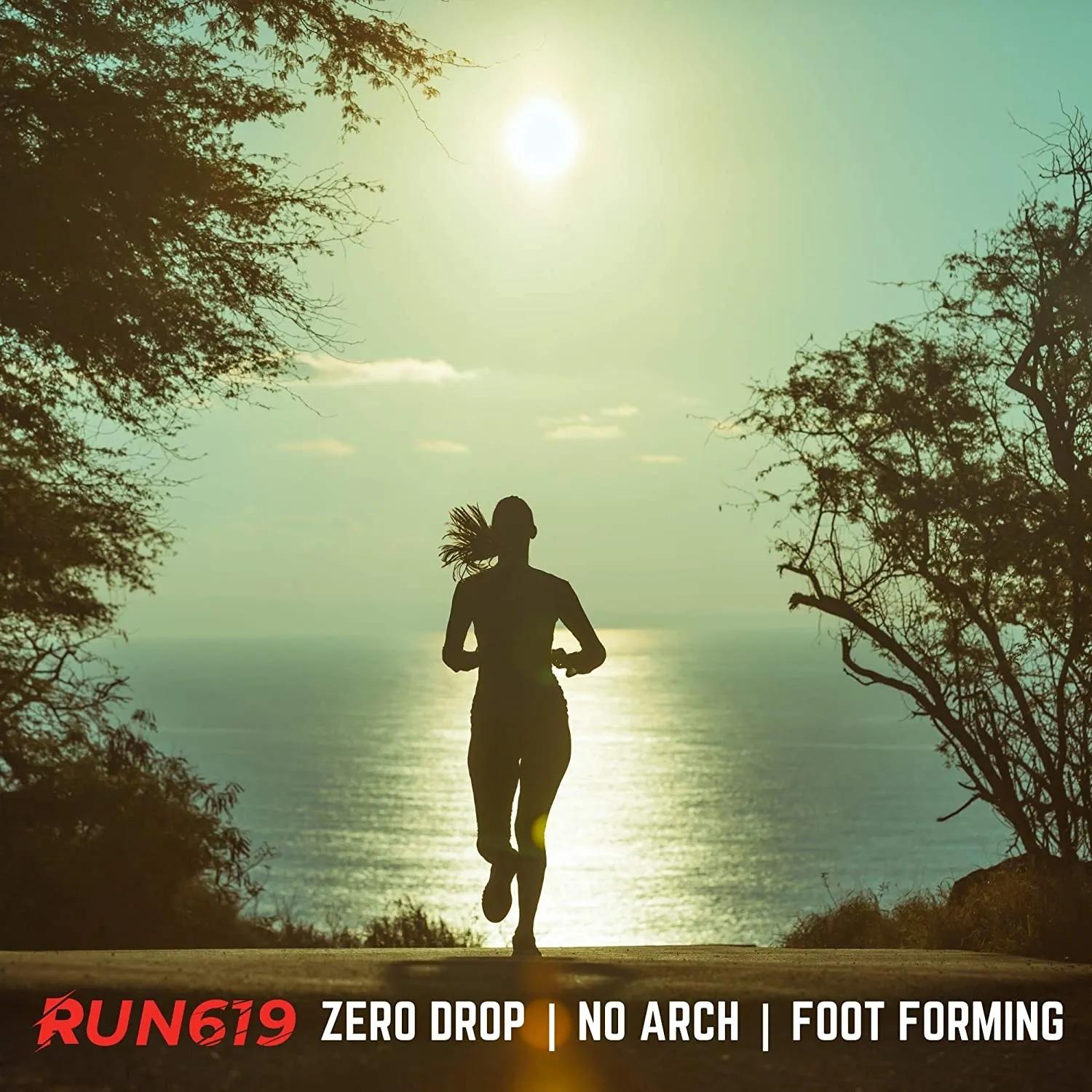 RUN619 |  Thin Flat Cushion Shoe Inserts w/ No Arch Support - Foot Forming | Perfect for Running Walking Work or Hiking | Thin 3mm Insoles