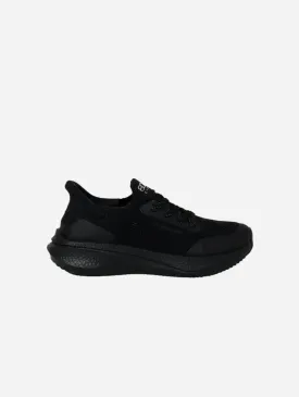 Runners Women's Hemp Leather Trainers | Full Black