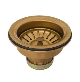 Ruvati Kitchen Sink Strainer Drain Assembly – Copper Tone Stainless Steel – RVA1022CP