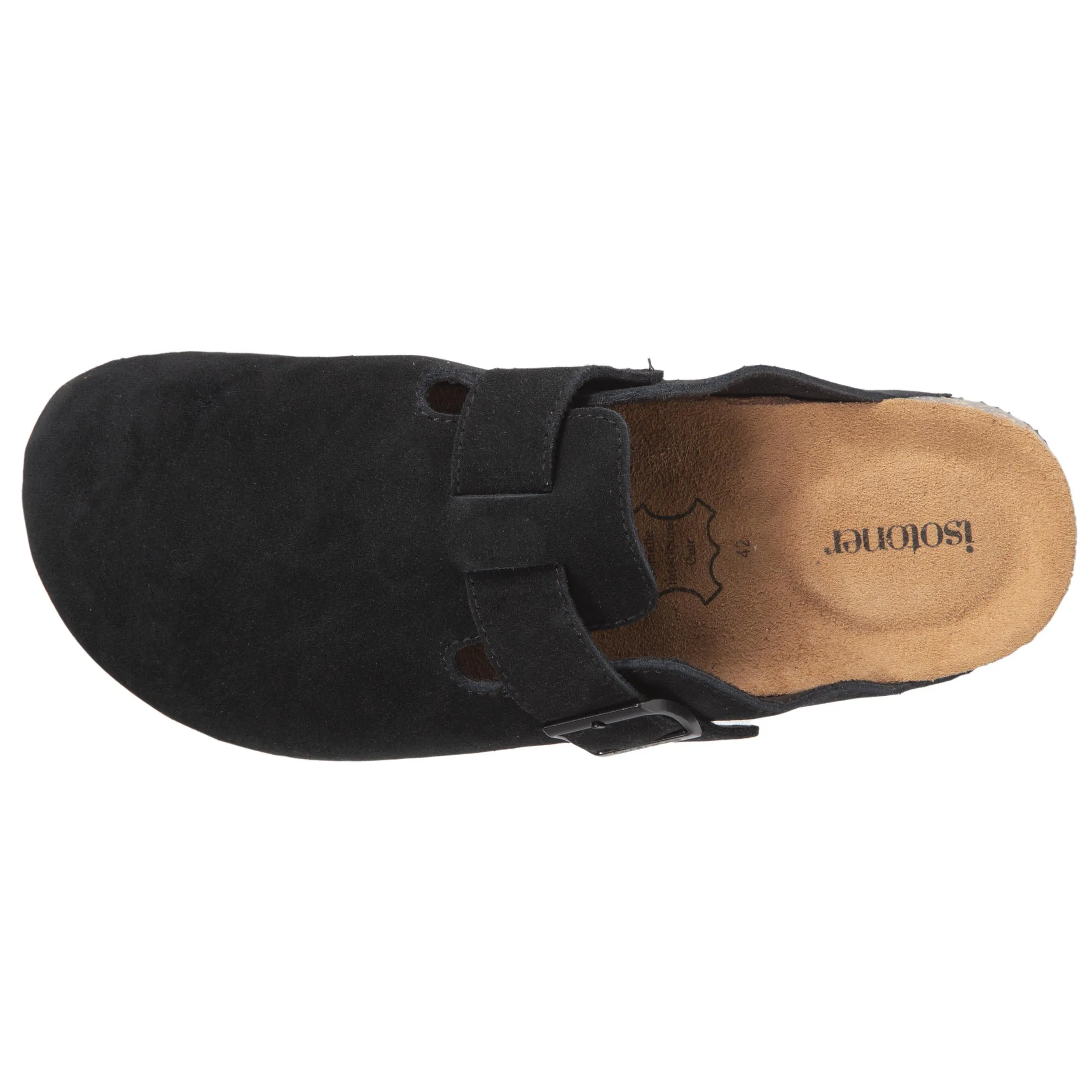 Sabots mules cuir Homme Noir